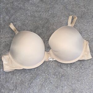 Victoria’s Secret PINK Lightly Lined Bra –Size 38B – Nude/Beige Neutral NWT
